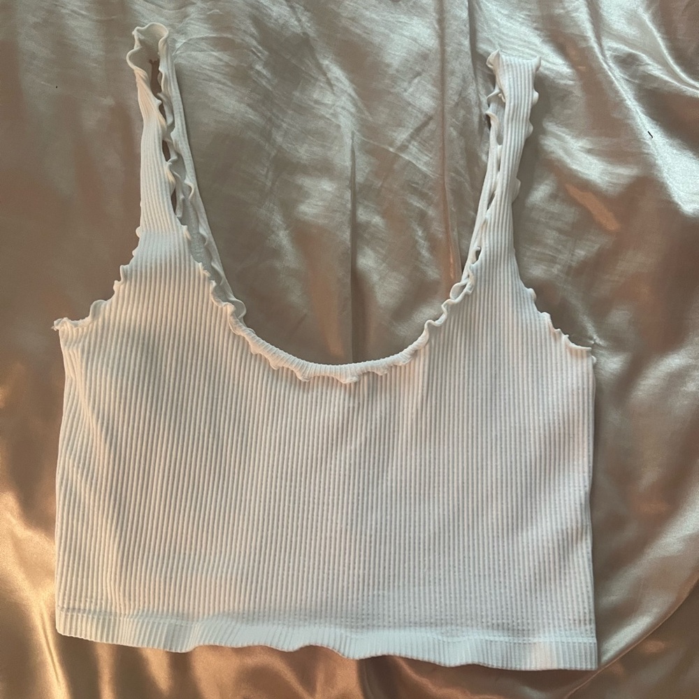White crop top